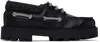 Givenchy Leather Platform Loafers In 001 Black