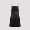 Givenchy Leather Sleeveless Belted Mini Dress In Black