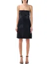 Givenchy Short Denim Voyou Dress For Men In Black