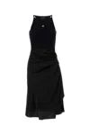 Givenchy Black Stretch Cotton Dress In Black