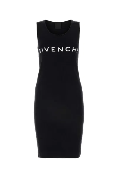 Givenchy Black Stretch Cotton Mini Dress