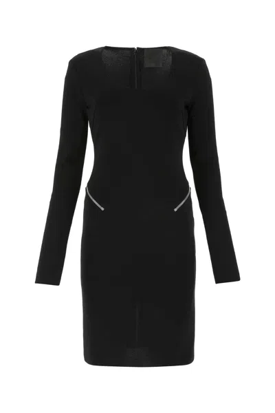 Givenchy Black Stretch Viscose Blend Dress In 001