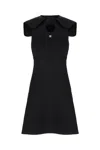 Givenchy Stretch Viscose Blend Dress With Flared Hem In Black