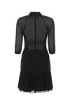 Givenchy Women Black Stretch Viscose Blend Mini Dress In Black