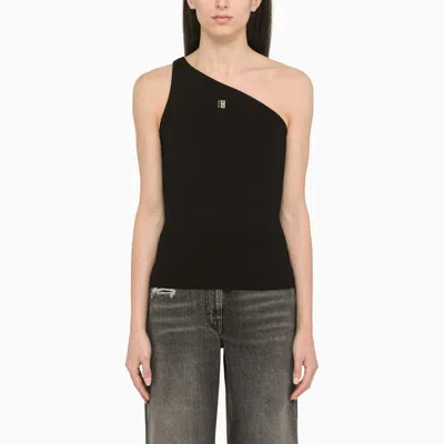 GIVENCHY GIVENCHY BLACK STRETCH VISCOSE BLEND TOP