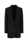 Givenchy Black Single-breasted Jacket With Lurex Stripes