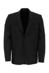 Givenchy Black Stretch Wool Blend Blazer In Black