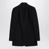 Givenchy Black Stretch Wool Blend Blazer In Black