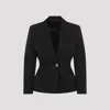 Givenchy Elegant Wool Blazer With Signature 4g Emblem In Black
