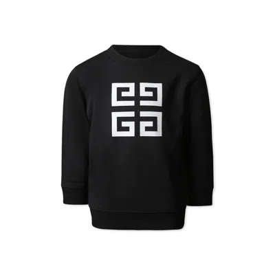 Givenchy Kids' Black Sweatshirt For Boy With 4g Motif