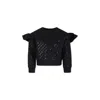 Givenchy Black Sweatshirt For Girl With Logo In Black