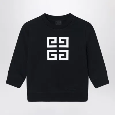 GIVENCHY GIVENCHY BLACK SWEATSHIRT WITH 4 G LOGO PRINT