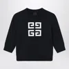 Givenchy Black Sweatshirt With 4g Logo Print In Black