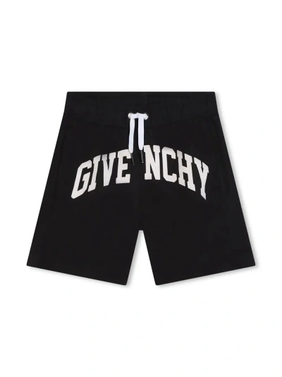 Givenchy Kids' Black Swimwear With Arched Logo