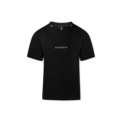 Givenchy Kids' Black T-shirt For Boy With Logo