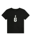 GIVENCHY BLACK T-SHIRT WITH GIVENCHY 4G PRINT