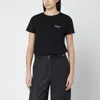 Givenchy Black Crew Neck T-shirt With Logo On Front And Back In Cotton Woman In Black