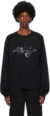 GIVENCHY BLACK TAROT LONG SLEEVE T-SHIRT