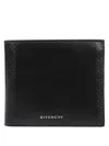 Givenchy 4g Leather Bi-fold Wallet In Black