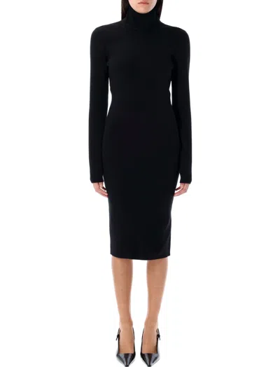 Givenchy Black Tied Midi Dress