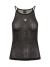 Givenchy Black Top With Logo Plaque In Black