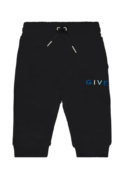 Givenchy Black Trousers For Baby Boy With Logo