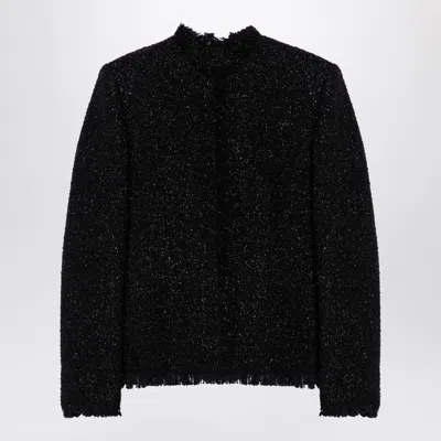 GIVENCHY GIVENCHY BLACK TWEED AND LUREX JACKET