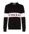 Givenchy Black Upside Down Logo Cotton Sweater In Multi