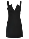 Givenchy V-collar Mini Dress In Black