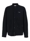 Givenchy Black Varsity Jacket With Bomber Collar And Logo Lettering On The Front In Cotton Man In Black