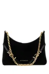 Givenchy Voyou Chain Leather Shoulder Bag In Black