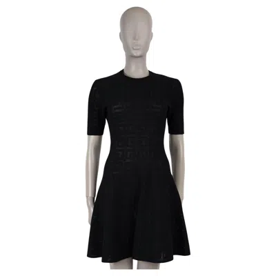Pre-owned Givenchy Black Viscose 4g Pointelle Knit Dress S
