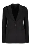 Givenchy Black Viscose Blazer In 1