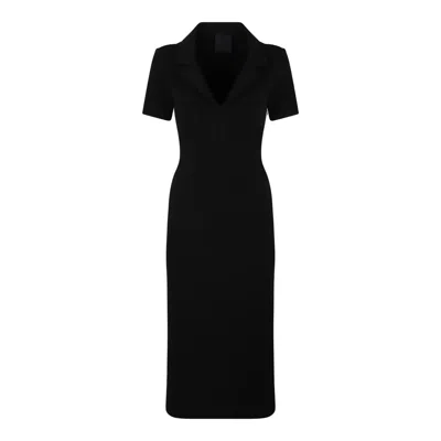 Givenchy Black Viscose Blend Dresses In Multi