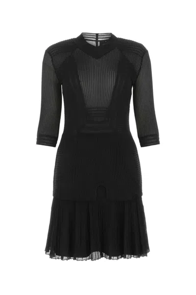GIVENCHY BLACK VISCOSE BLEND MINI DRESS