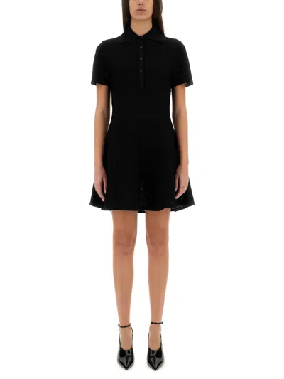 Givenchy Robe Polo En Jacquard Monogramme 72 In Black