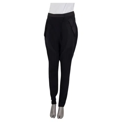 Pre-owned Givenchy Black Viscose Drop Crotch Pants 36 Xs