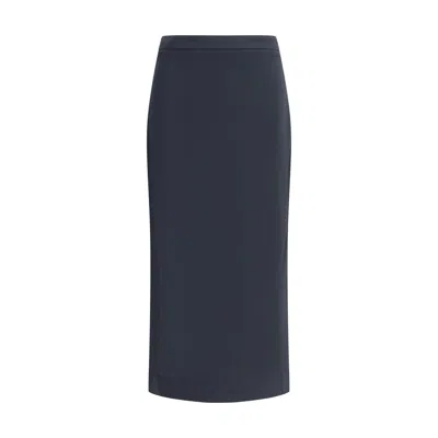 Givenchy Black Viscose Midi Women's Skirt