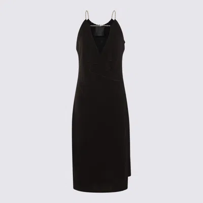 Givenchy Chain Straps Midi Dress In Black