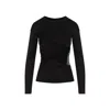 Givenchy Draped Top In Jersey And 4g Lace