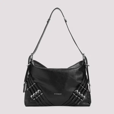 Givenchy Medium Voyou Calf Leather Shoulder Bag In Black