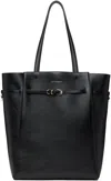 Givenchy Voyou Medium Black Tote Bag With Belt Detail In Leather Woman