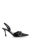 Givenchy Voyou 45mm Slingback Sandals In Black