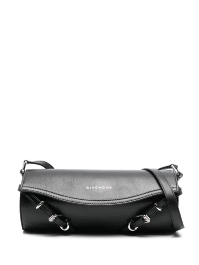 Givenchy Black Voyou Roller Messenger Bag In 001 Black