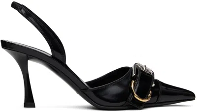 Givenchy Voyou Leather Slingback In Black