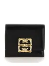 Givenchy Black Wallet With 4g Logo Plaque On The Front And Logo Lettering On The Rear In Leather Wom In Multicolor