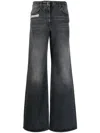 Givenchy Black 5-pocket Style Wide Jeans In Black