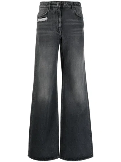 GIVENCHY BLACK WASHED JEANS FOR WOMEN