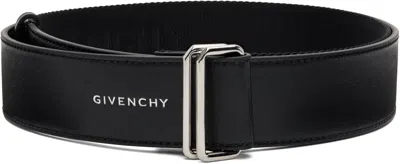 Givenchy Black Webbing & Leather Belt
