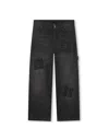 Givenchy Branded-pattern Straight-leg Stretch-denim Jeans 6-12 Y In Nero